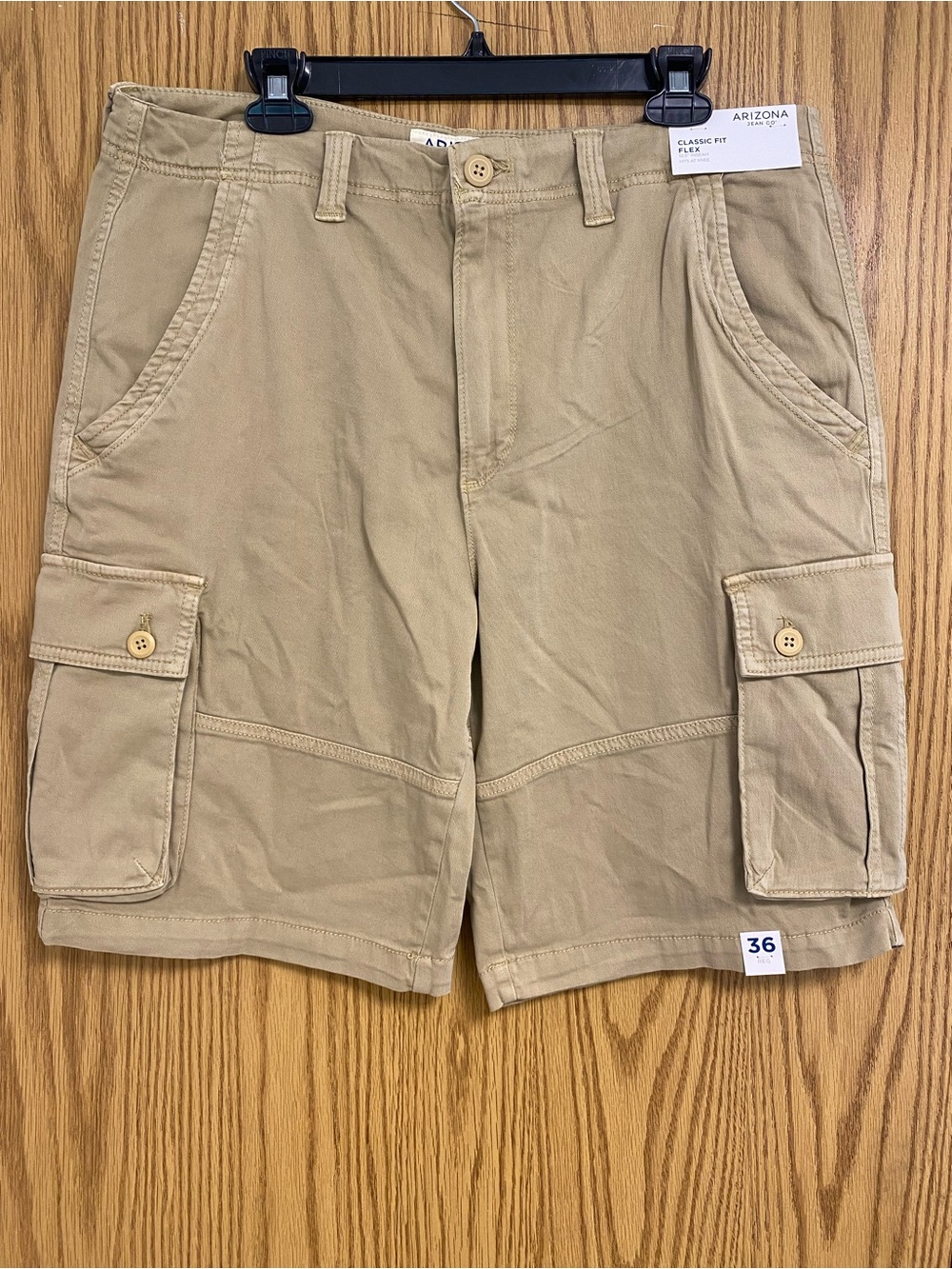 Men's Beige Stretch Cotton Jeans
